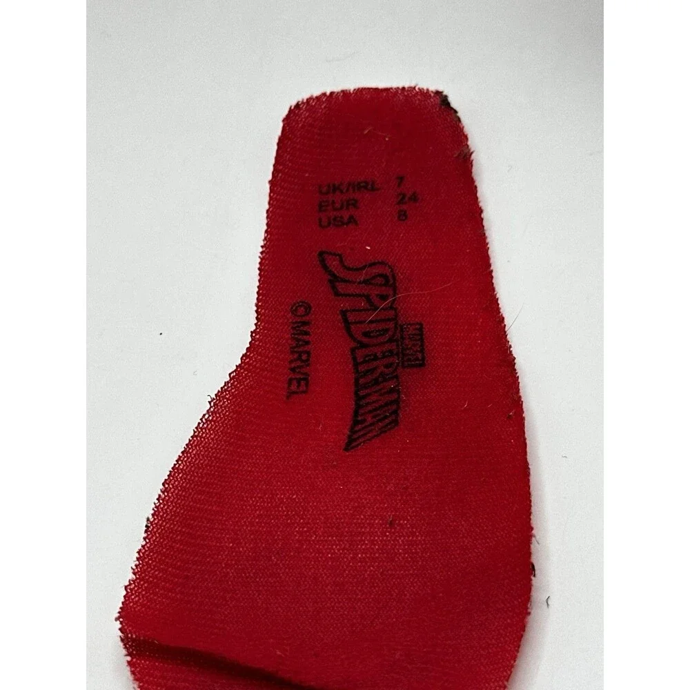 Spider-Man Toddler Size 8 Red Rain Boots Marvel Spiderman Handles Unisex Lot